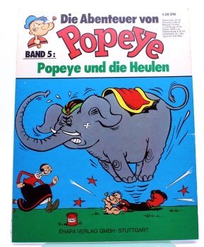 Die Abenteuer von Popeye Comic Album Nr. 5: Popeye und die Heulen von Ehapa